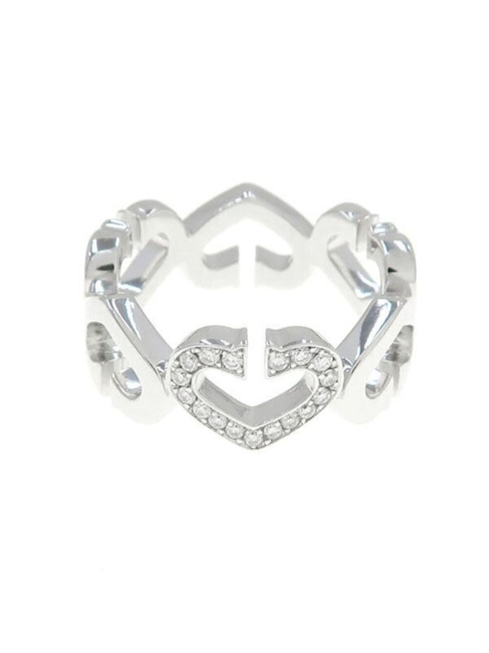 Cartier C Heart Ring Motif Diamond